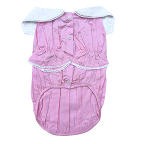 DAINTY DAISY FLOWER EMBROIDERED DRESS FOR DOGS AND CATS