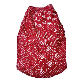 RED PATHANI DOG KURTA + RED BONE RAKHI FOR DOGS AND CATS