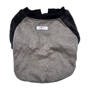 BLACK FLEECE PULLOVER FOR DOGS AND CATS