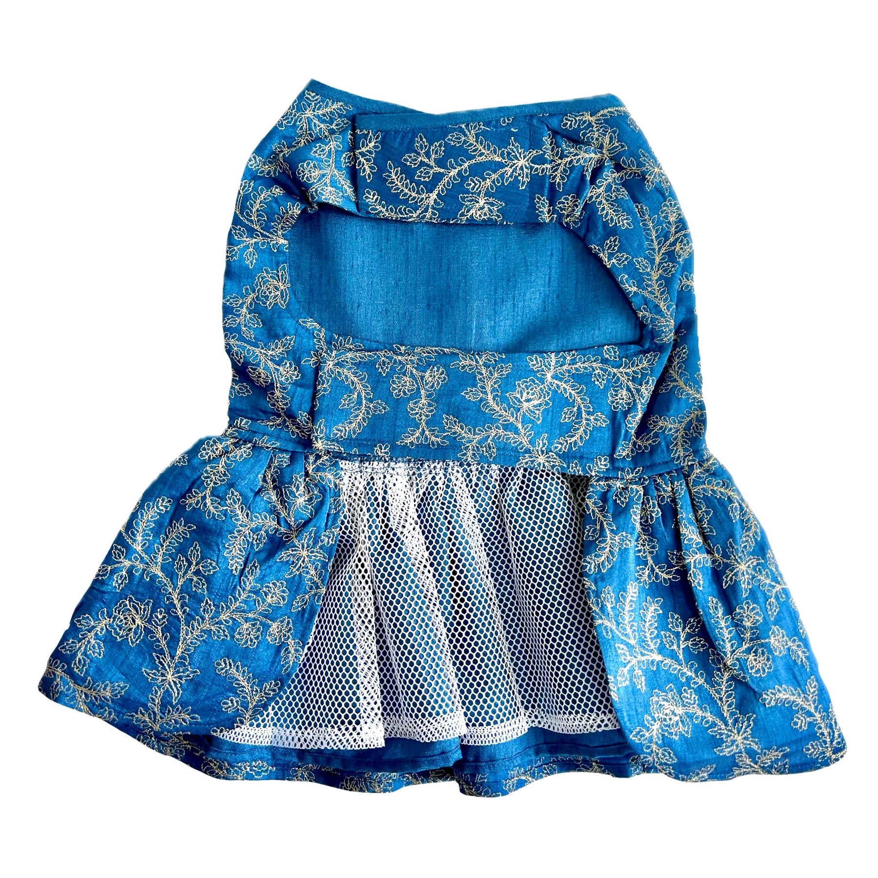 BLUE HARNESS STYLE DOG DRESS