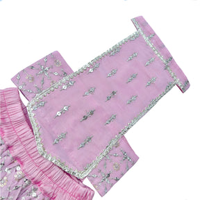 POWDER PINK FESTIVE DOG LEHENGA