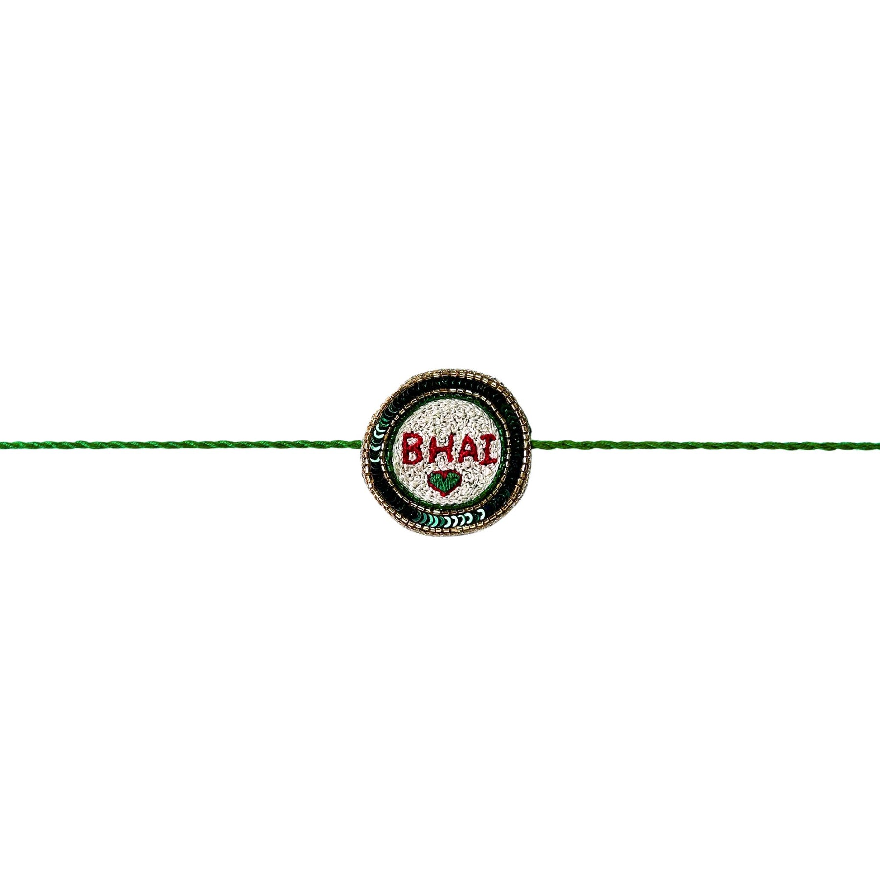 GREEN BHAI RAKHI FOR DOGS AND CATS