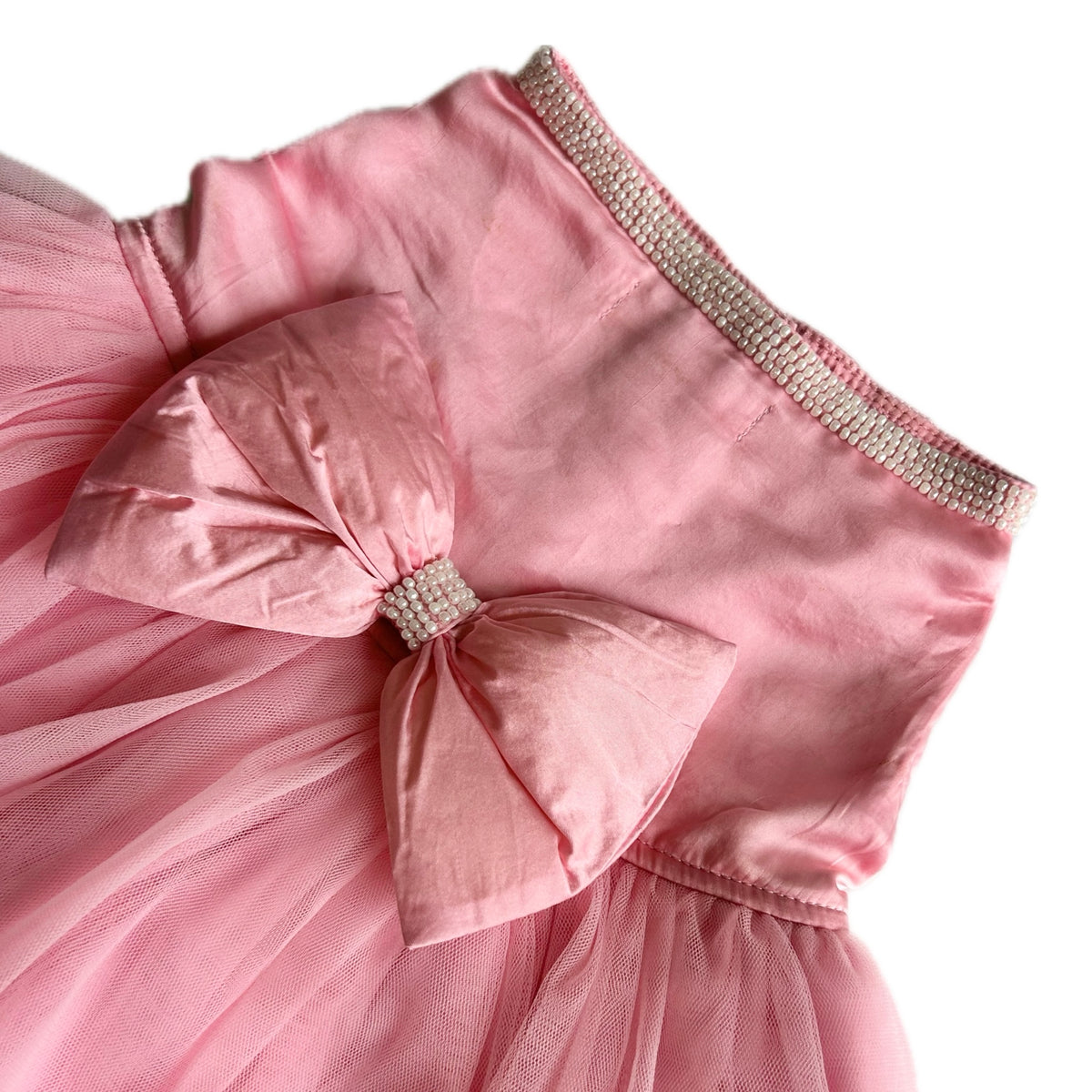 PINK PRETTY PEARL TUTU DOG DRESS