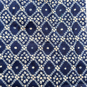 NAVY BLUE BANDHANI COTTON KURTA FOR DOGS AND CATS