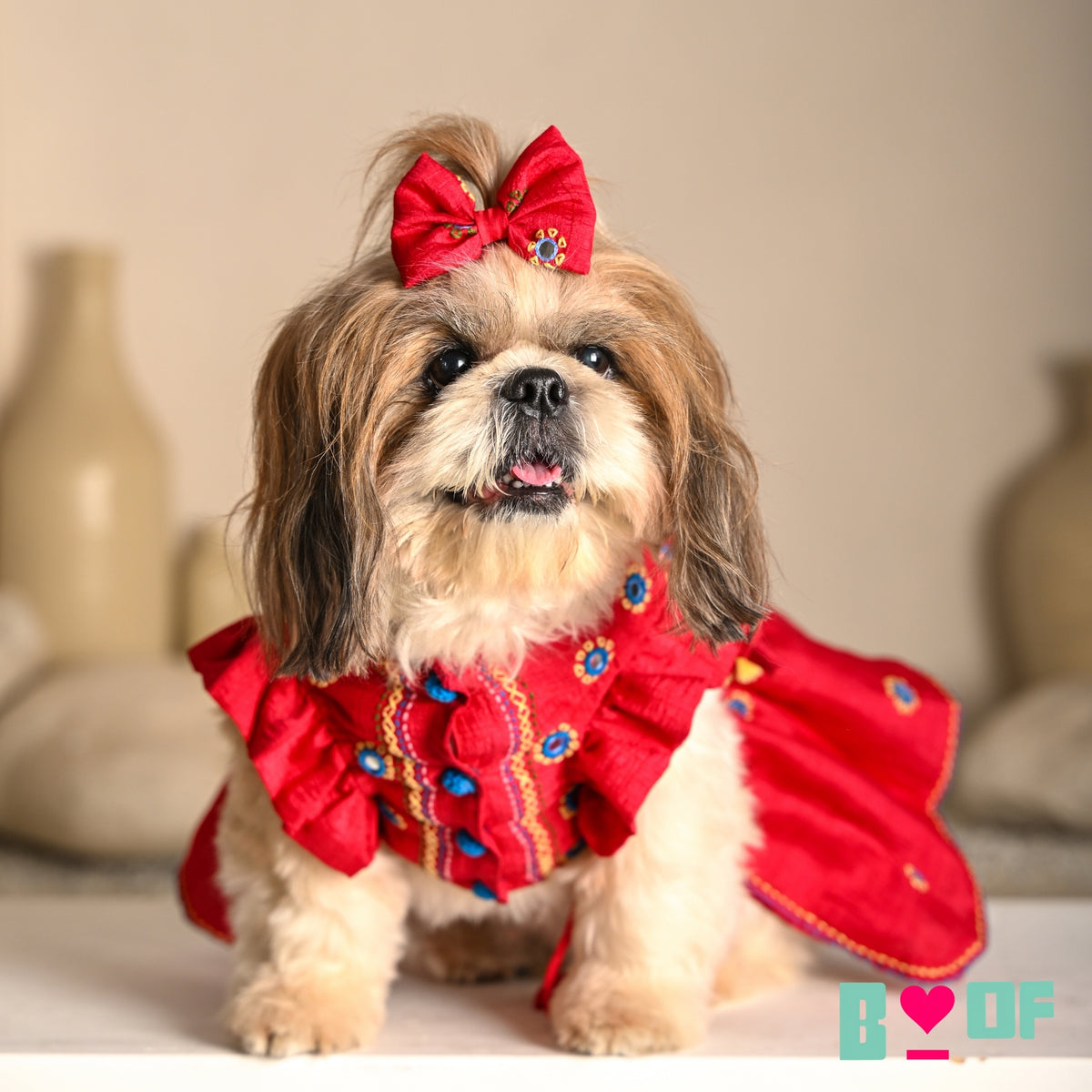 NAVRATRI KUTCH HAND EMBROIDERED LEHENGA FOR DOGS AND CATS