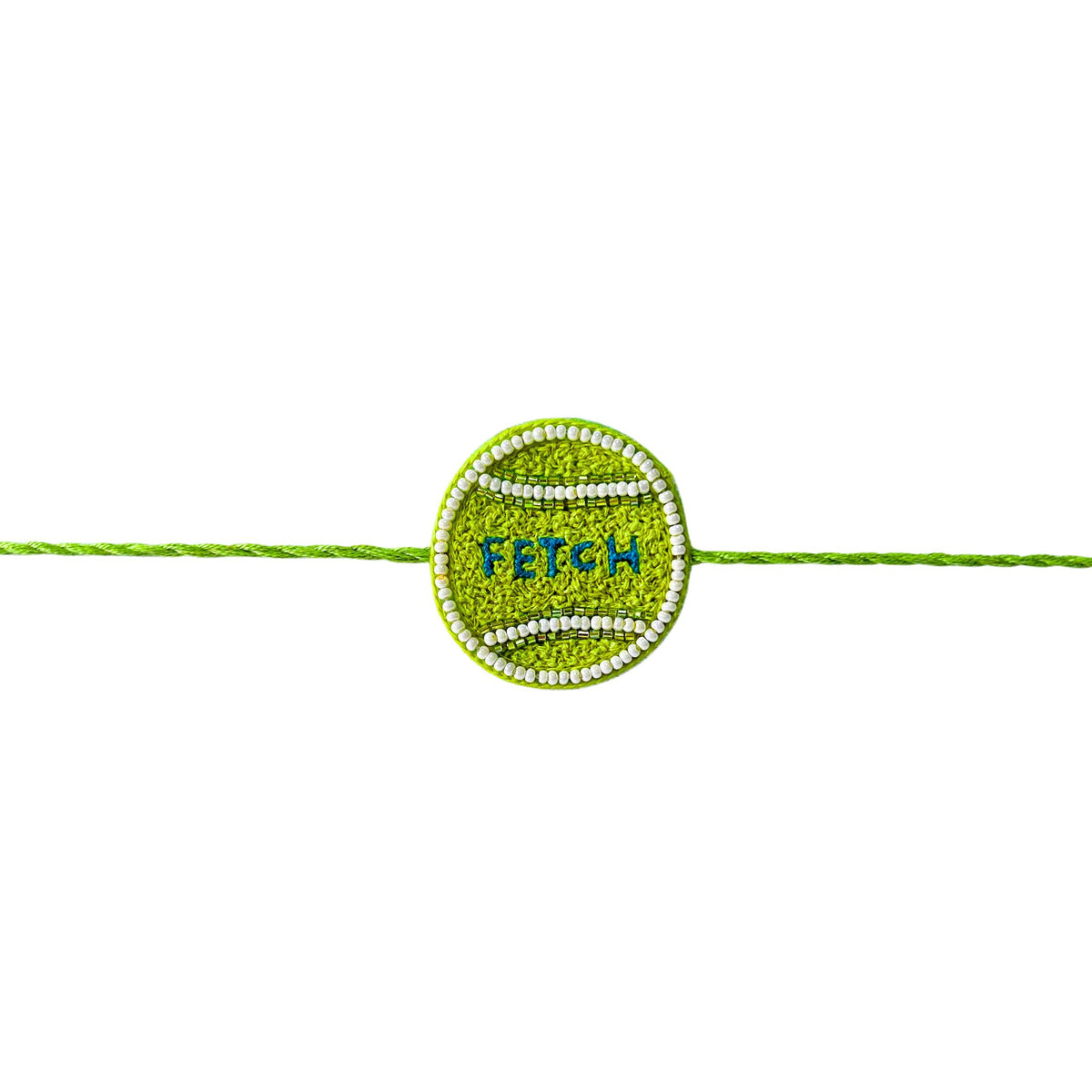 GREEN FETCH BALL RAKHI FOR DOGS AND CATS