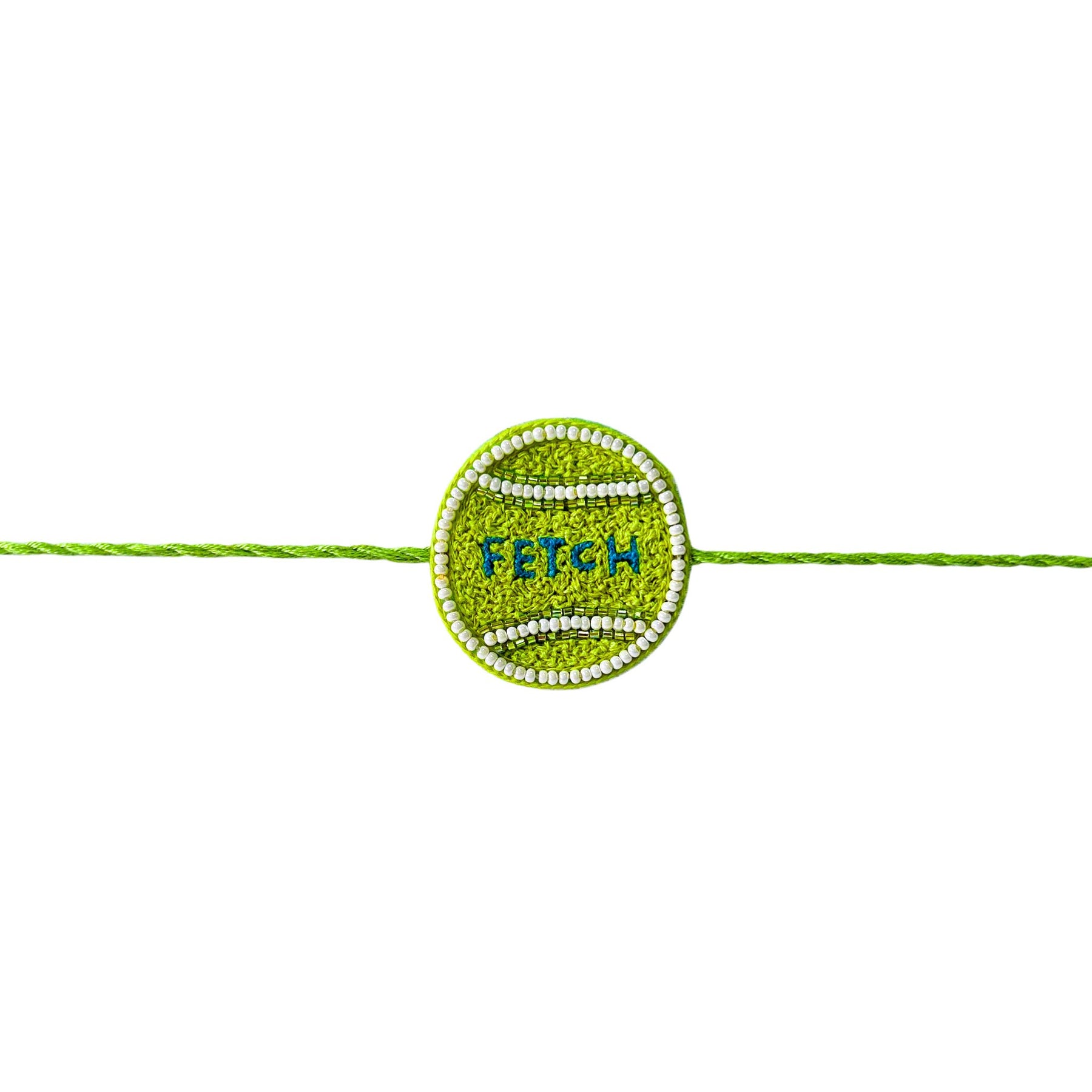 GREEN FETCH BALL RAKHI FOR DOGS AND CATS