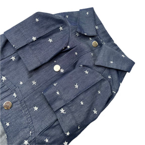 DENIM STAR JACKET STYLE DOG SHIRT