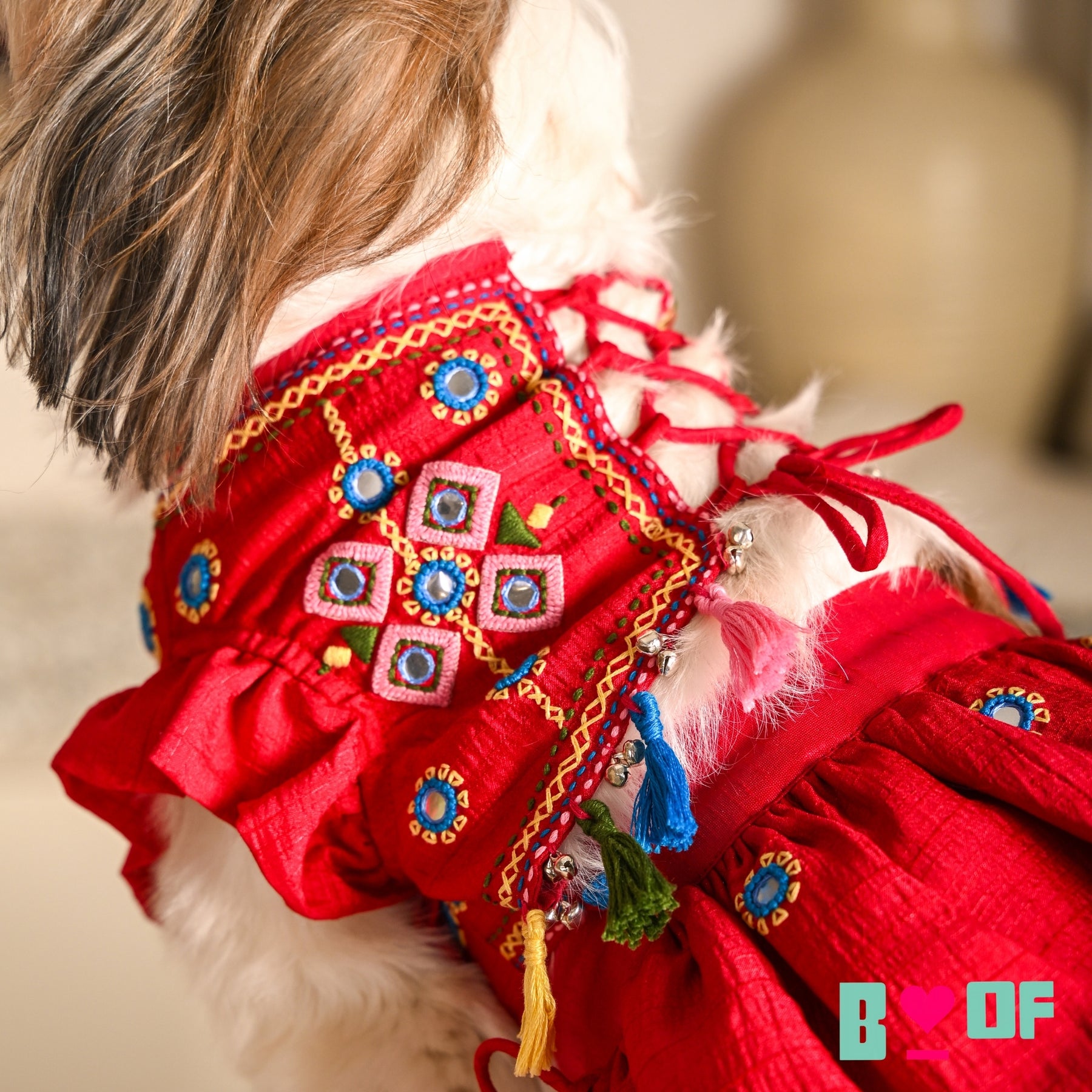 NAVRATRI KUTCH HAND EMBROIDERED LEHENGA FOR DOGS AND CATS
