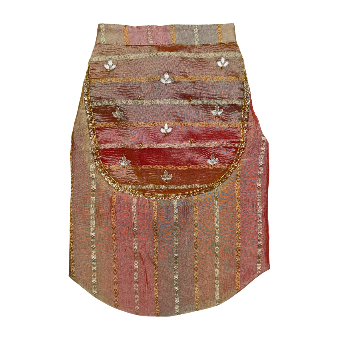 RED ZARI TISSUE HAND EMBROIDERED SHERWANI FOR DOGS AND CATS