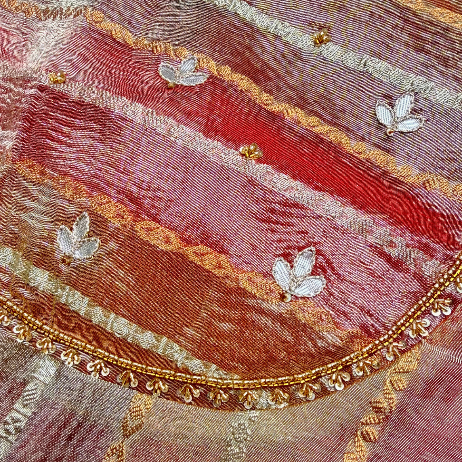 RED ZARI TISSUE HAND EMBROIDERED SHERWANI FOR DOGS AND CATS