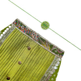 MEHENDI GREEN BANDHANI SHERWANI + FETCH BALL RAKHI FOR DOGS AND CATS