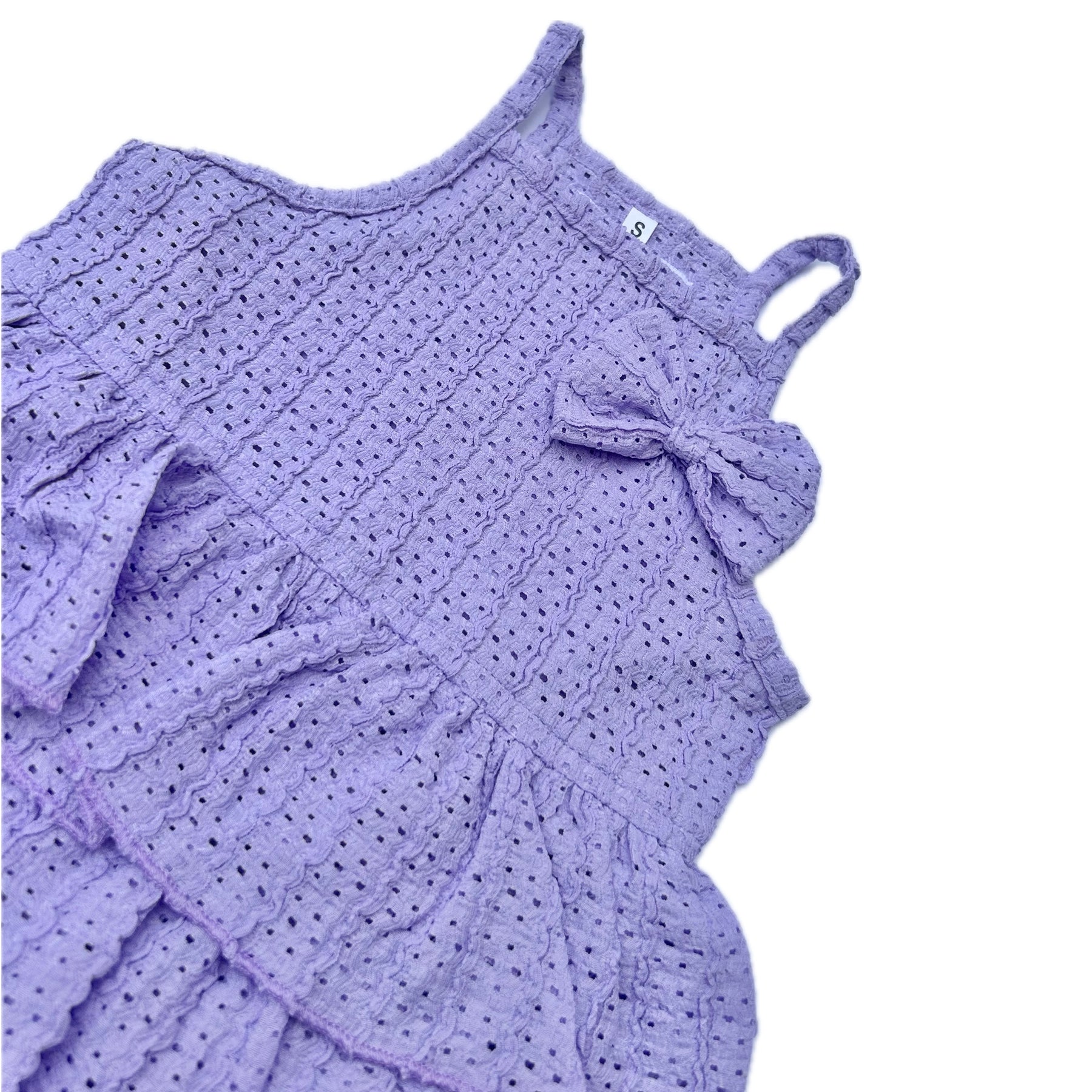 LAVENDER RUFFLED DRESS