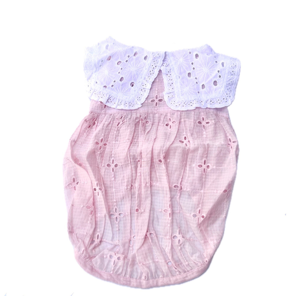 PINK BIG COLLAR BUBBLE DOG DRESS