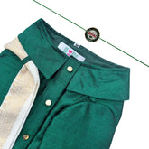GREEN PURE RAW SILK KURTA FOR DOGS AND CATS + GREEN BHAI RAKHI FOR DOG AND CATS