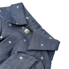 DENIM STAR JACKET STYLE DOG SHIRT