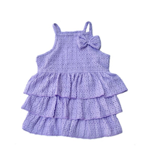 LAVENDER RUFFLED DRESS