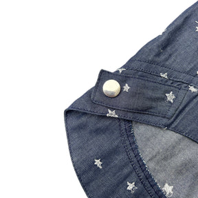 DENIM STAR JACKET STYLE DOG SHIRT