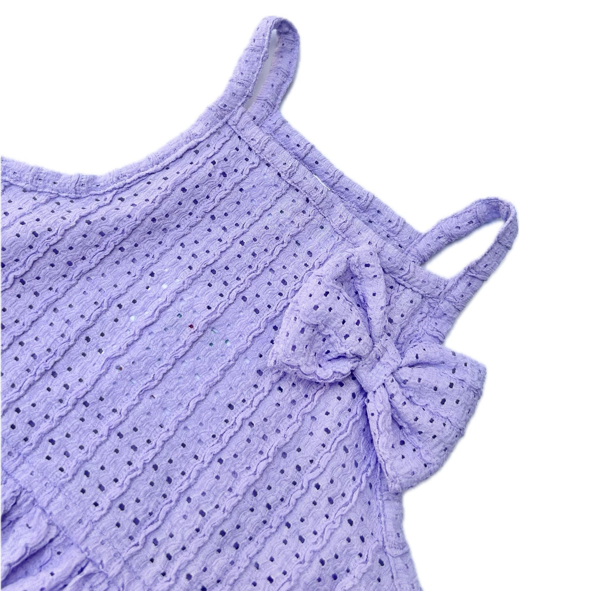 LAVENDER RUFFLED DOG DRESS