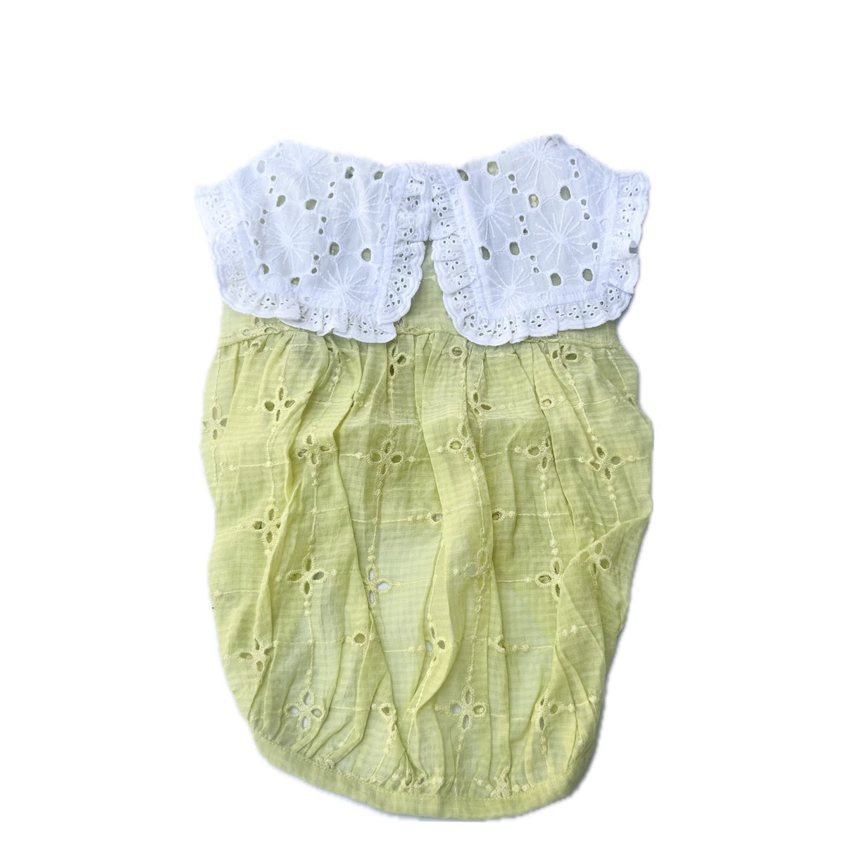 GREEN BIG COLLAR BUBBLE DOG DRESS