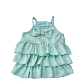 RUFFLE GEM STONE DRESS