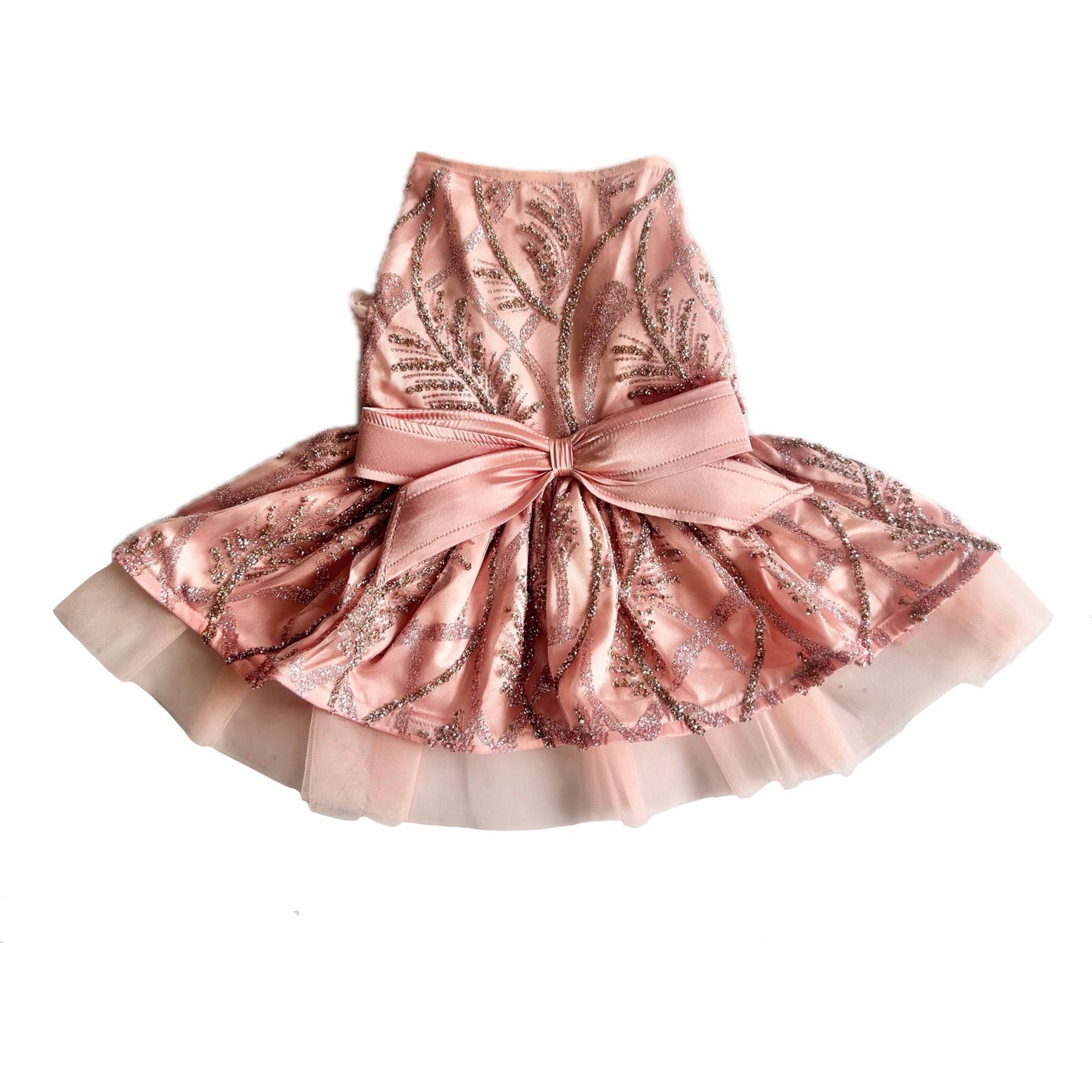 PINK SPARKLE PRINCESS DOG DRESS