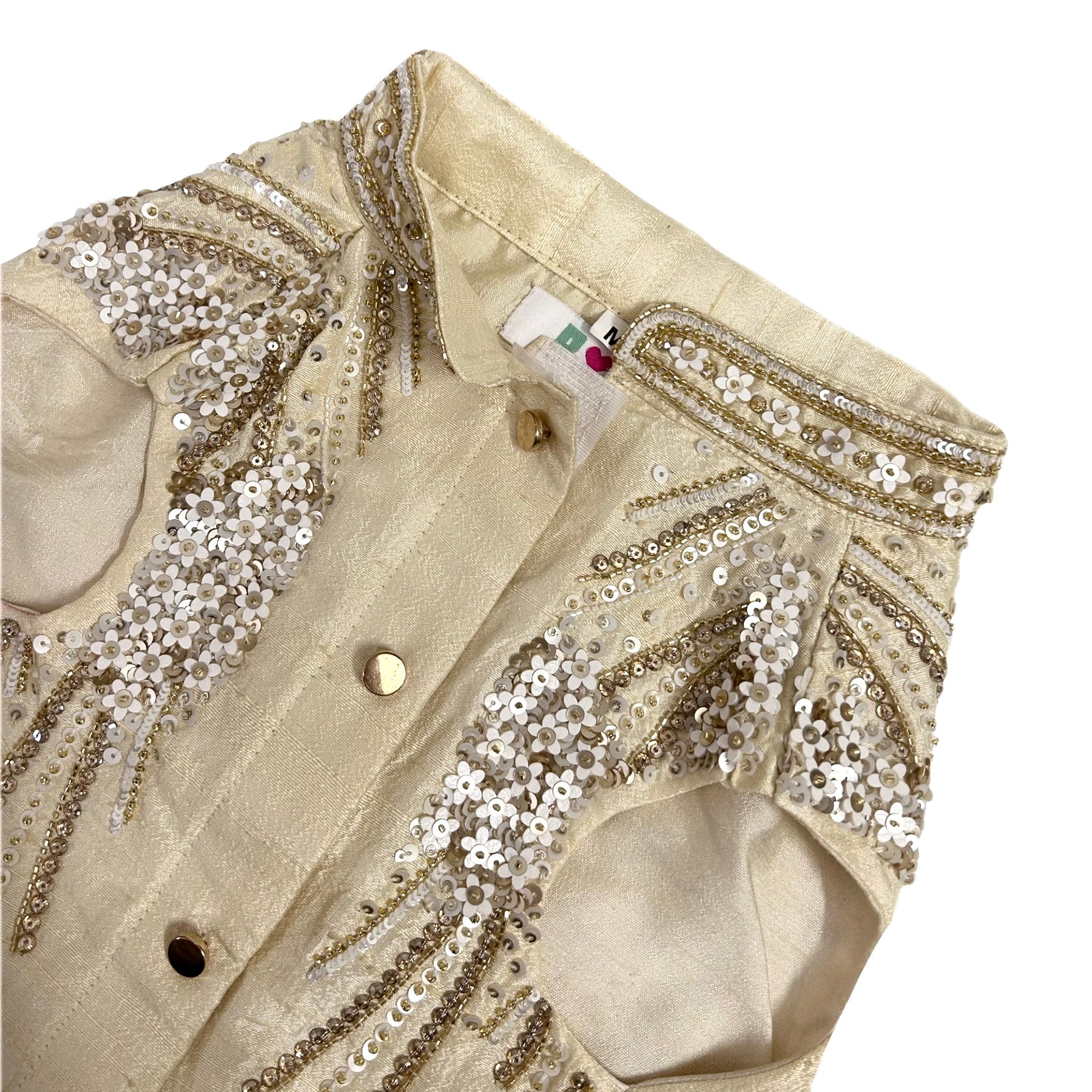 GOLD JEWELLED HAND EMBROIDERED DOG SHERWANI