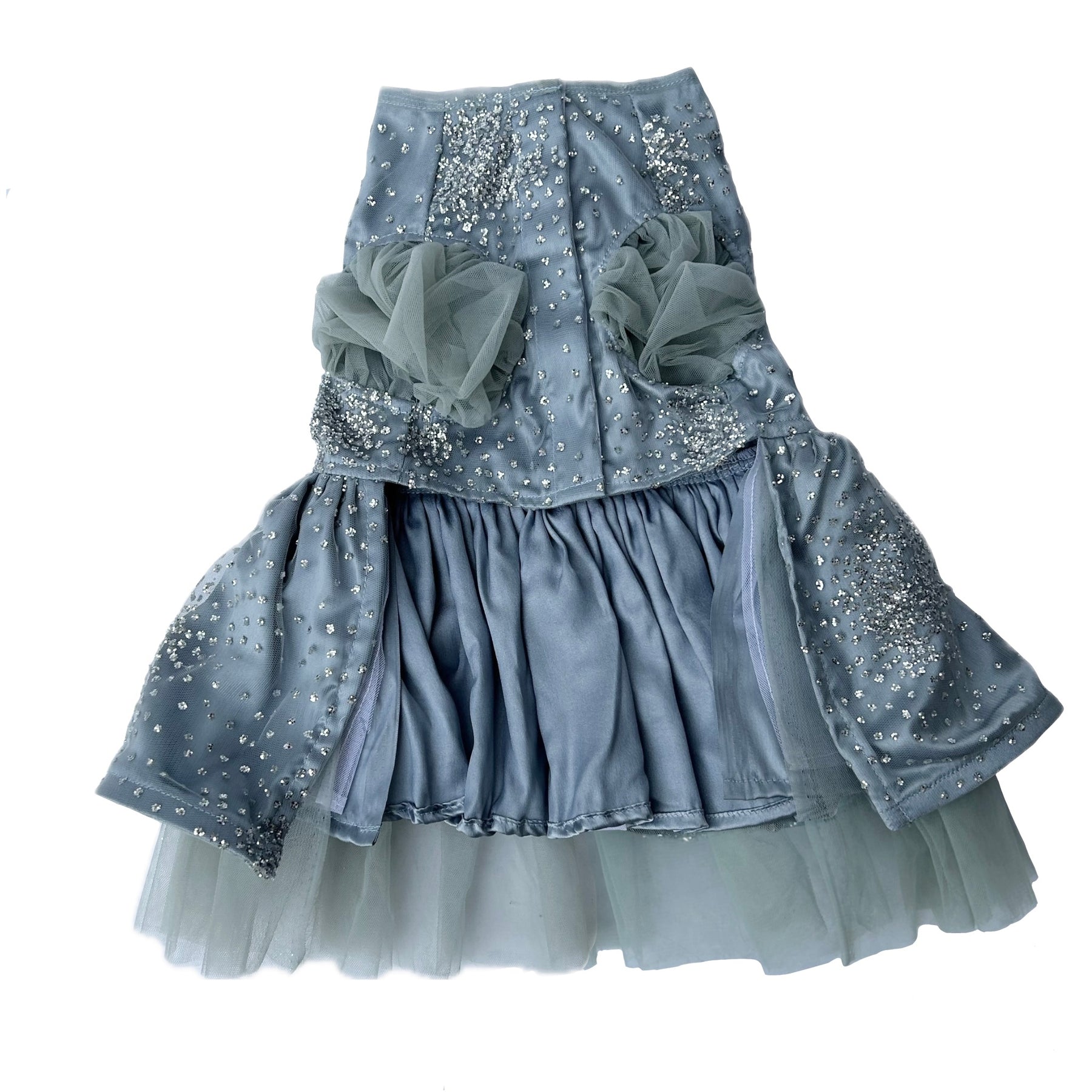 FROZEN GREYISH TUTU DOG DRESS