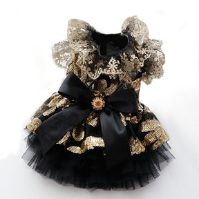 MAJESTIC BLACK DOG DRESS
