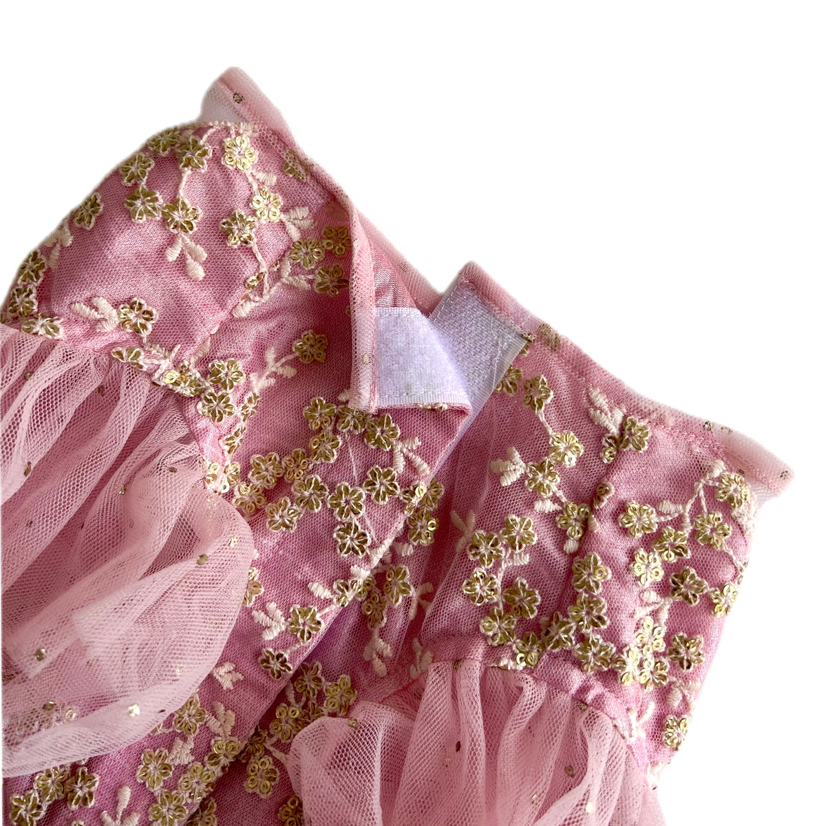 PINK SEQUINS EMBROIDERED DOG ANARKALI