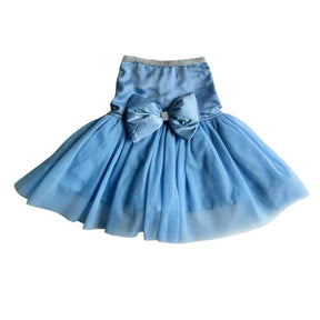 BLUE PRETTY PEARL TUTU DOG DRESS