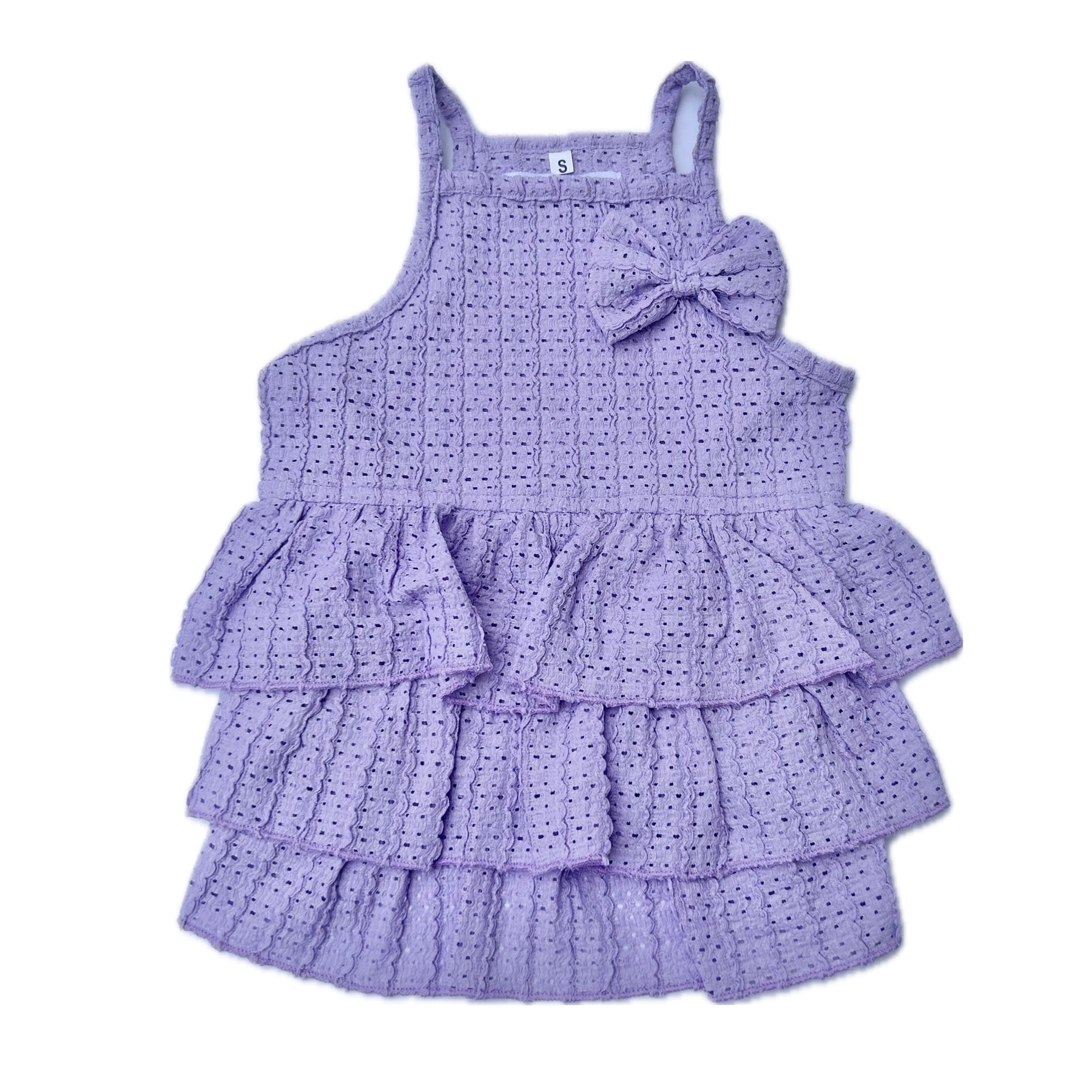 LAVENDER RUFFLED DRESS