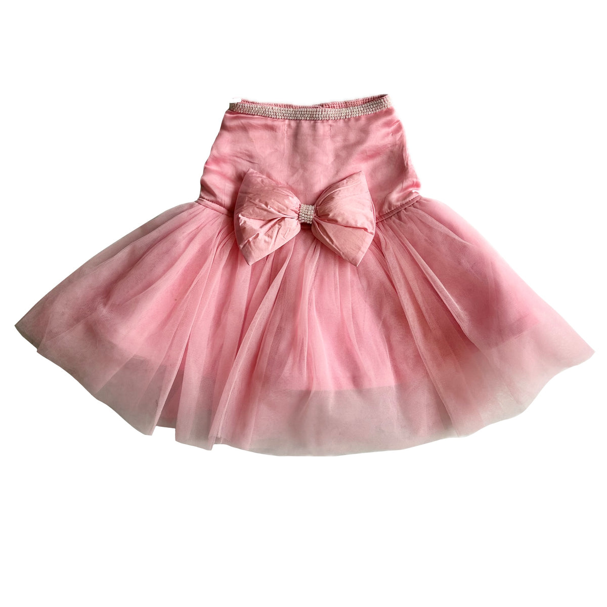 PINK PRETTY PEARL TUTU DOG DRESS