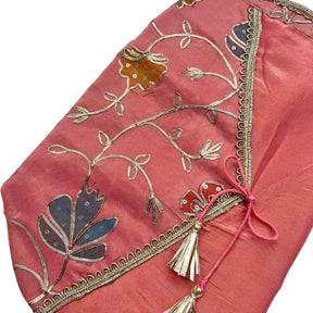 CORAL GOTA PHOOL WAISTCOAT FOR DOGS AND CATS