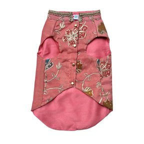 CORAL GOTA PHOOL WAISTCOAT FOR DOGS AND CATS