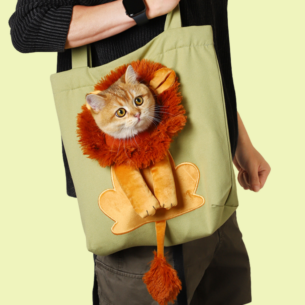 LION FACE DOG CARRY BAG