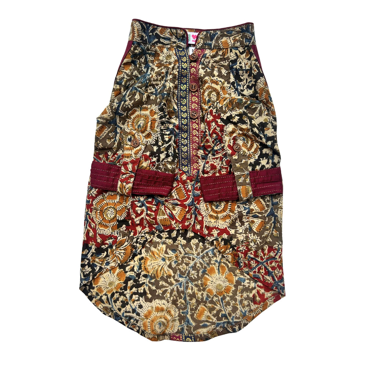 KALAMKARI FLORAL PRINTED KURTA FOR DOGS AND CATS