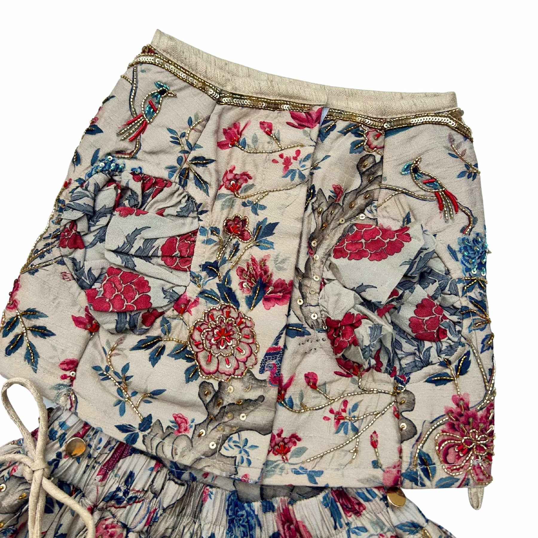 PANKHUDI HAND EMBROIDERED LEHENGA FOR DOGS AND CATS