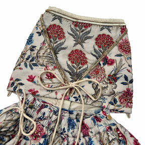 PANKHUDI HAND EMBROIDERED LEHENGA FOR DOGS AND CATS