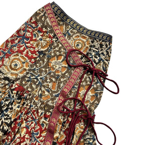 KALAMKARI FLORAL PRINTED ANGRAKHA ANARKALI FOR DOGS AND CATS