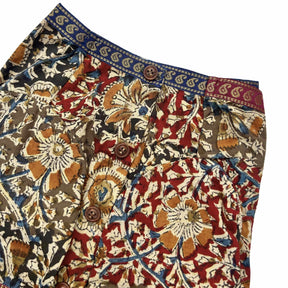 KALAMKARI FLORAL PRINTED ANGRAKHA ANARKALI FOR DOGS AND CATS