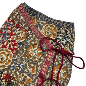 KALAMKARI FLORAL PRINTED ANGRAKHA ANARKALI FOR DOGS AND CATS