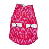 PINK COTTON IKAT PRINTED KURTA FOR DOGS AND CATS