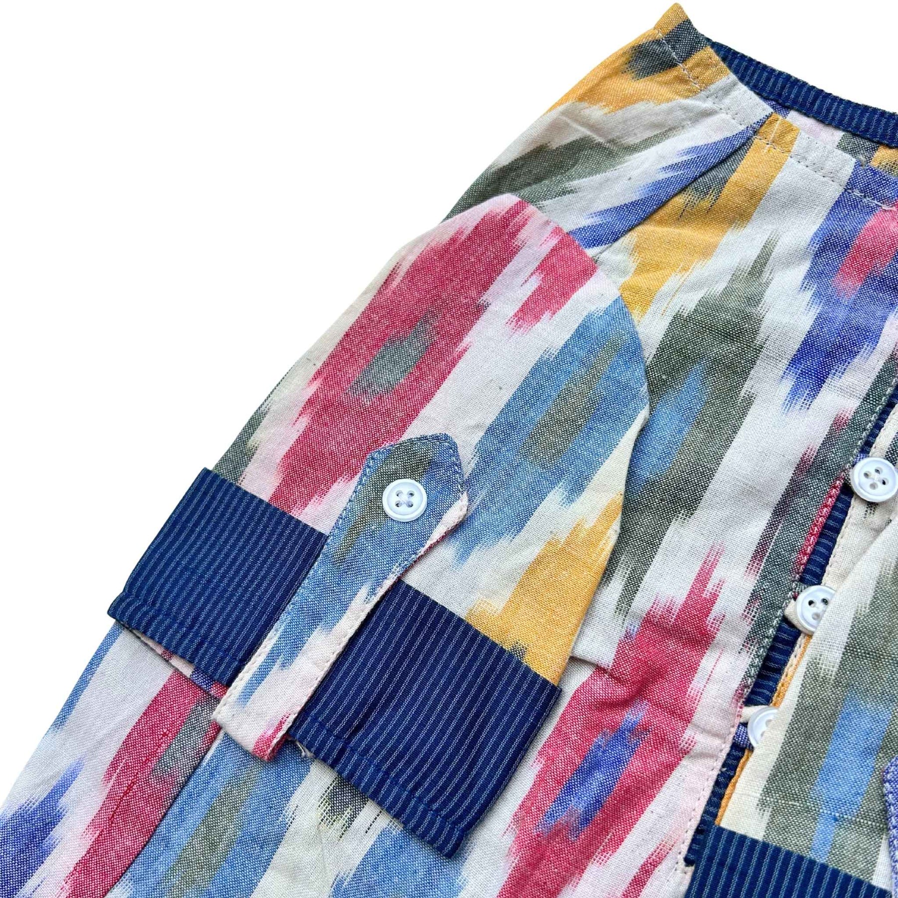 MULTICOLOUR COTTON HANDLOOM IKAT KURTA FOR DOGS AND CATS