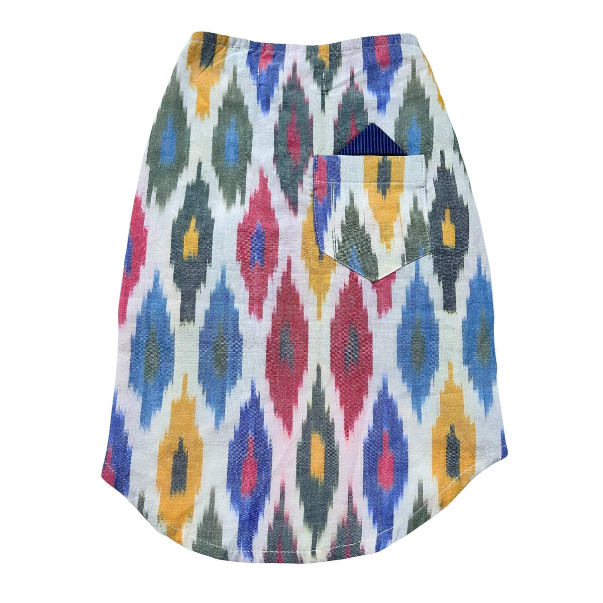 MULTICOLOUR COTTON HANDLOOM IKAT KURTA FOR DOGS AND CATS