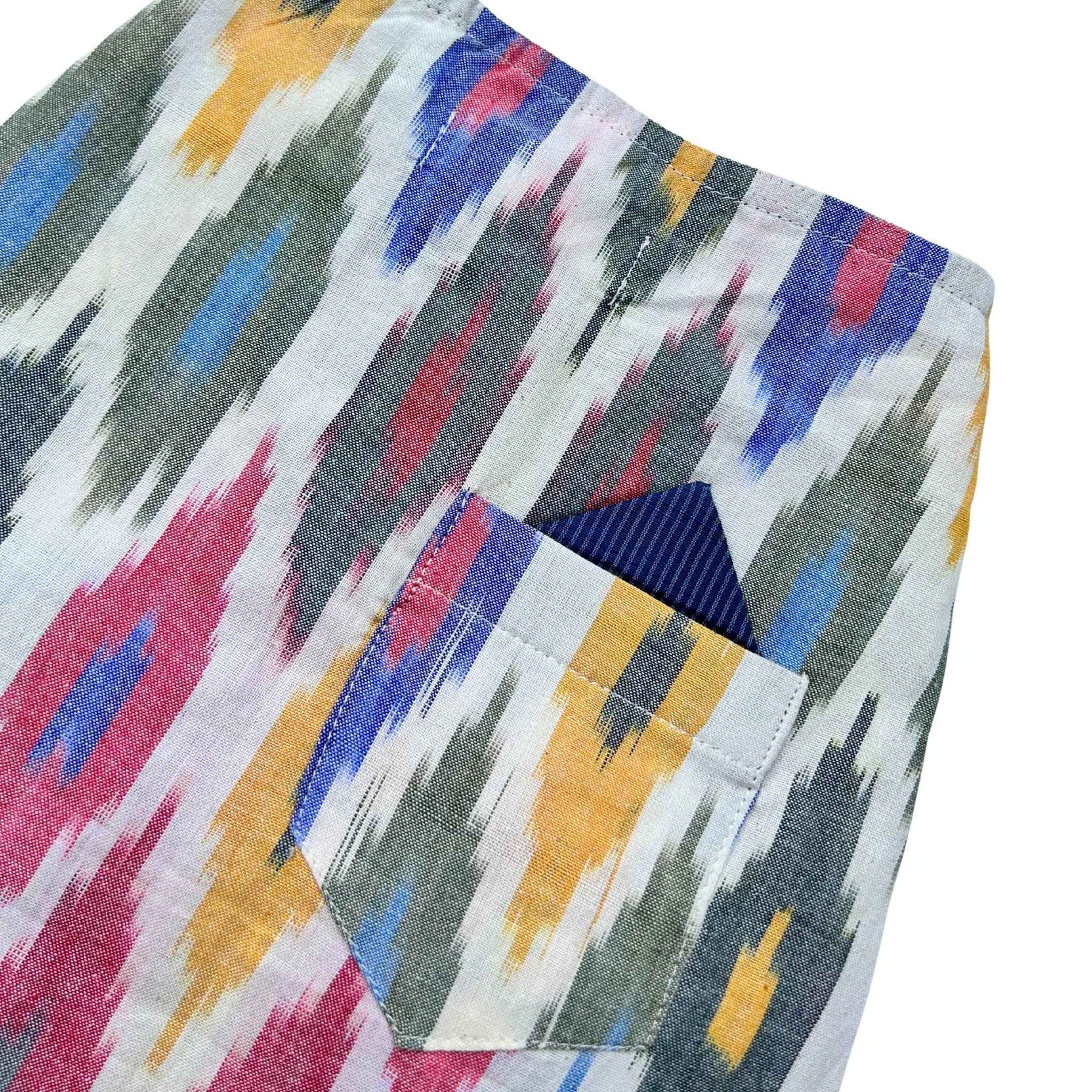 MULTICOLOUR COTTON HANDLOOM IKAT KURTA FOR DOGS AND CATS