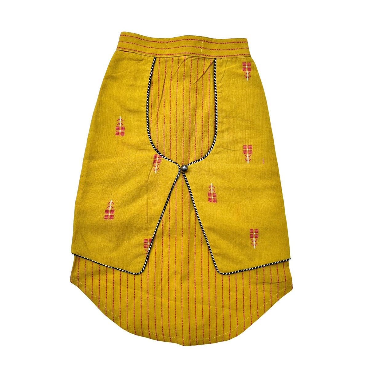 MUSTARD JAMDANI HANDWOVEN KURTA FOR DOGS AND CATS