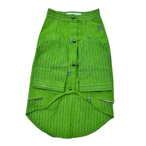 GREEN JAMDANI HANDWOVEN KURTA FOR DOGS AND CATS