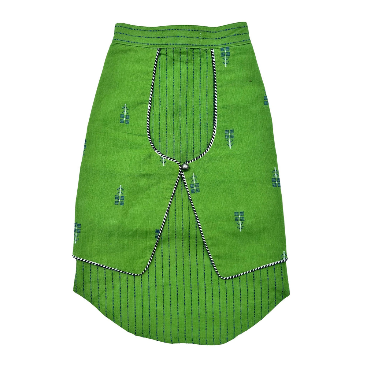 GREEN JAMDANI HANDWOVEN KURTA FOR DOGS AND CATS