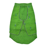GREEN JAMDANI HANDWOVEN KURTA FOR DOGS AND CATS